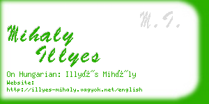 mihaly illyes business card